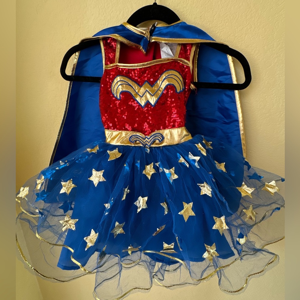 DC Comics Wonder Woman Kids Costume - Red, Blue, Gold